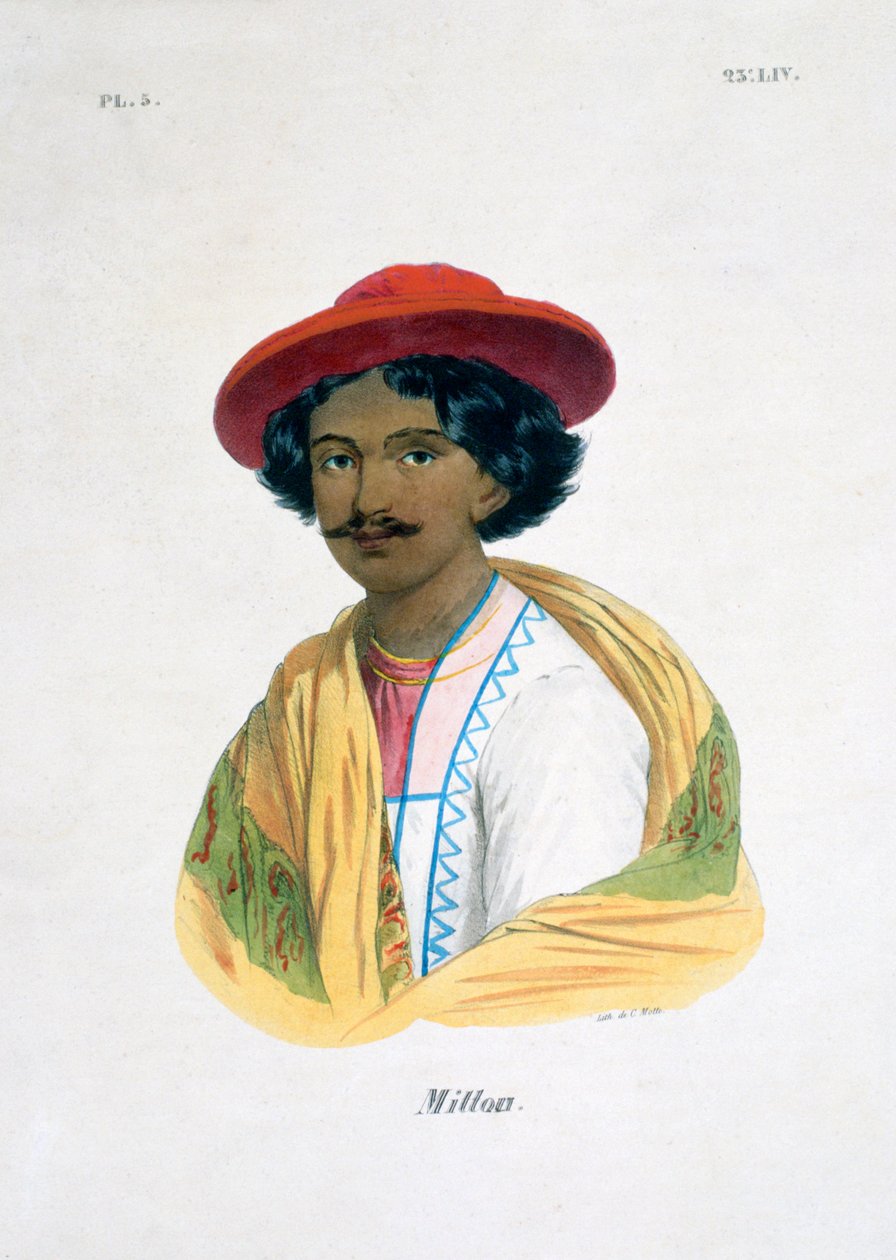 Indisk mann, 1800-tallet av Marlet et Cie
