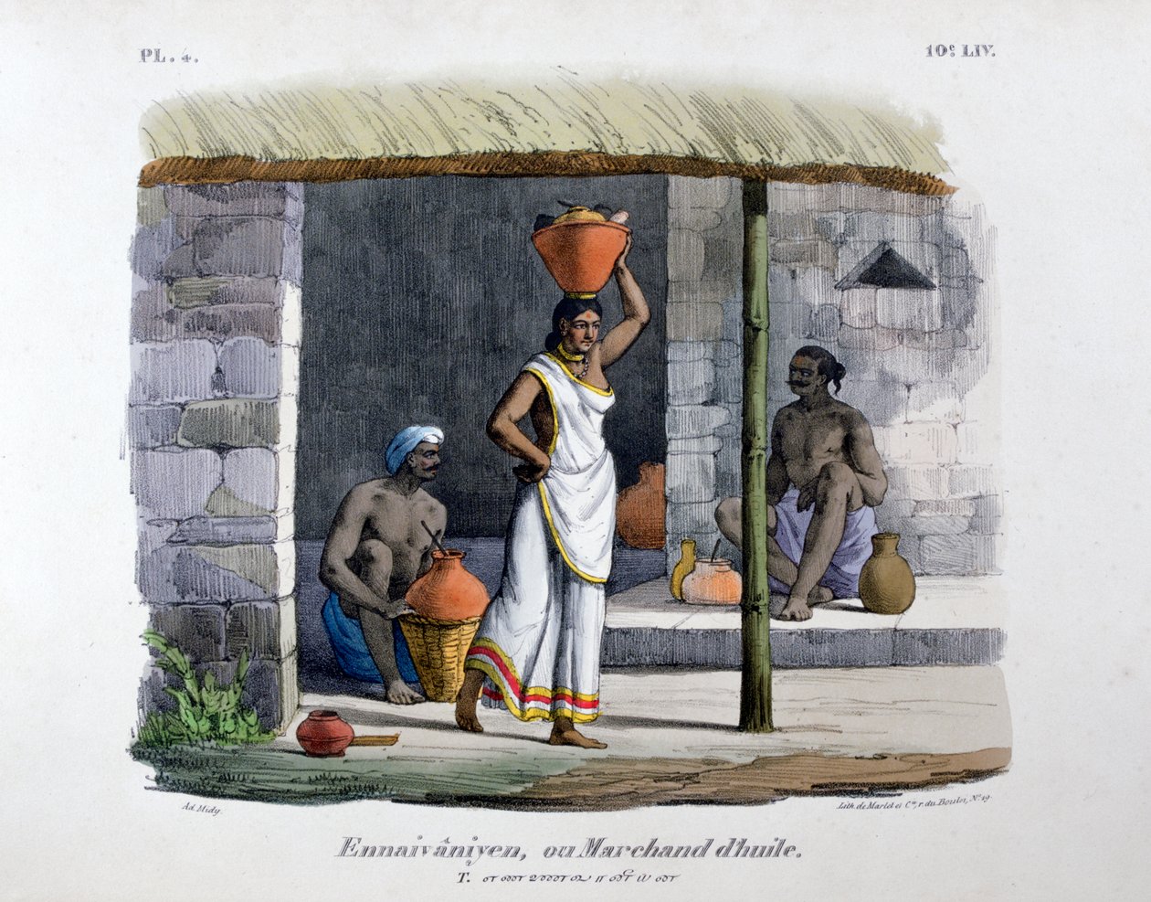 Oljehandler, 1828 av Marlet et Cie