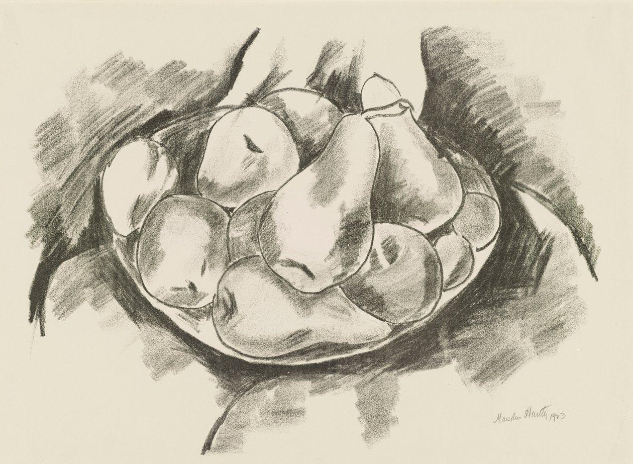 Rett med epler og pærer av Marsden Hartley