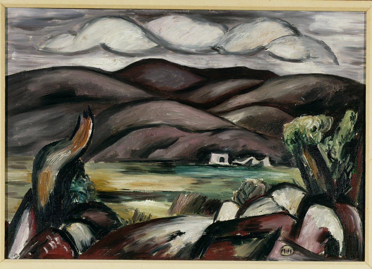 Landskap, New Mexico (olje på lerret) av Marsden Hartley