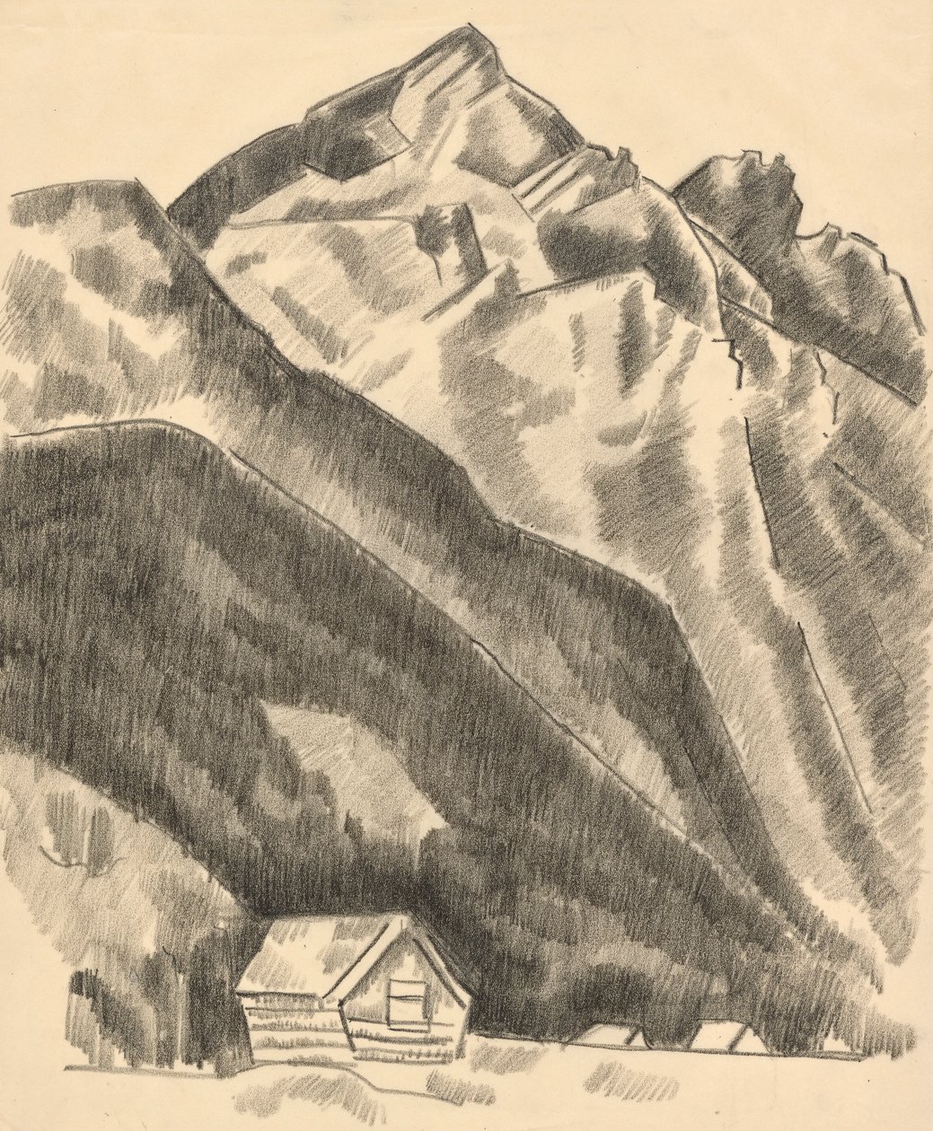 Fjelllandskap (Garmisch Partenkirchen) av Marsden Hartley