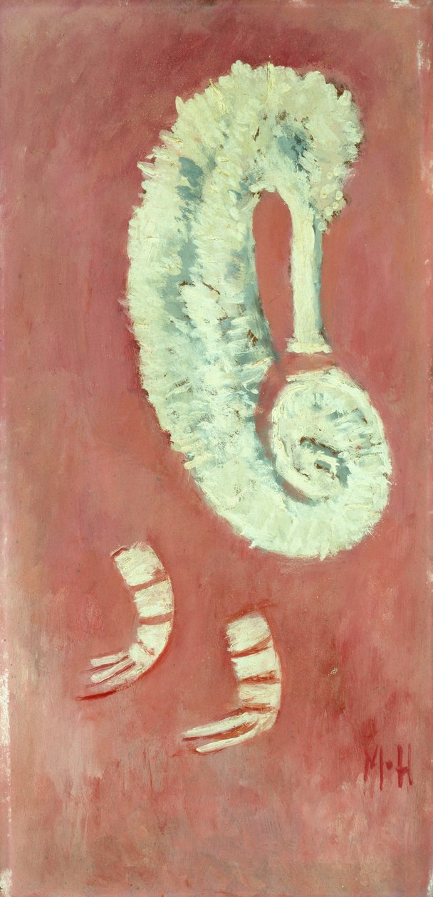 Sjøhest og reker av Marsden Hartley