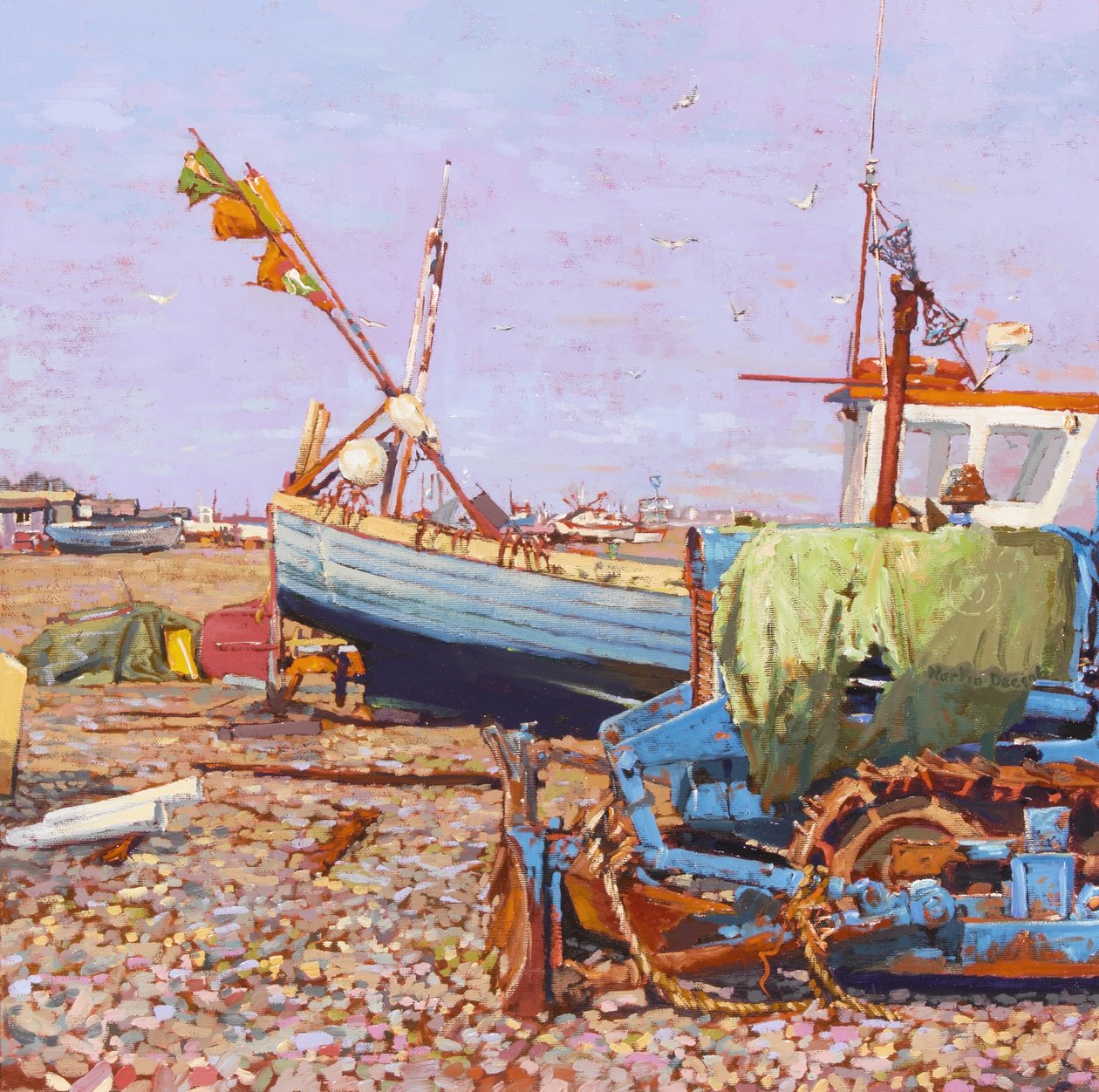 Clear Blue Day (Aldeburgh Beach) 2006 av Martin Decent