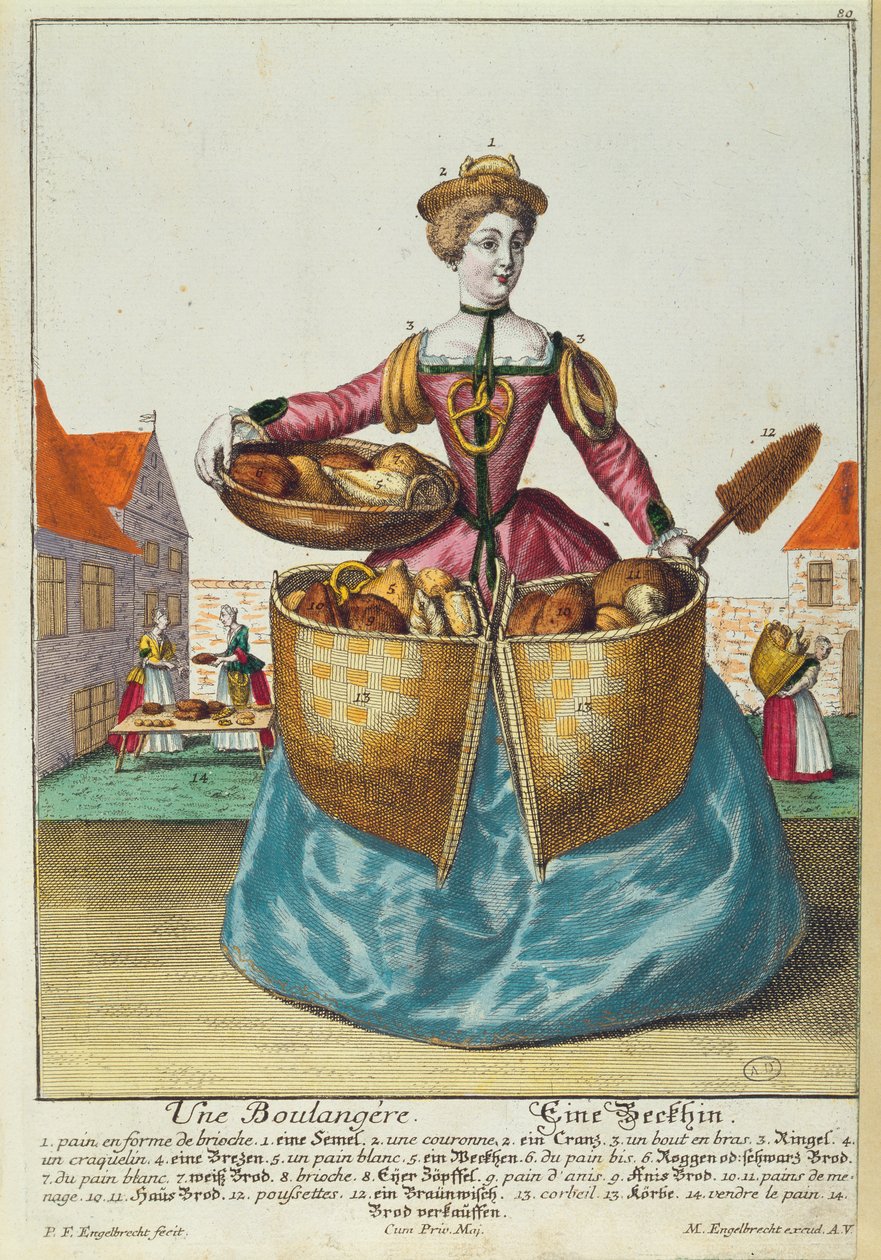 En baker, ca. 1735 av Martin Engelbrecht