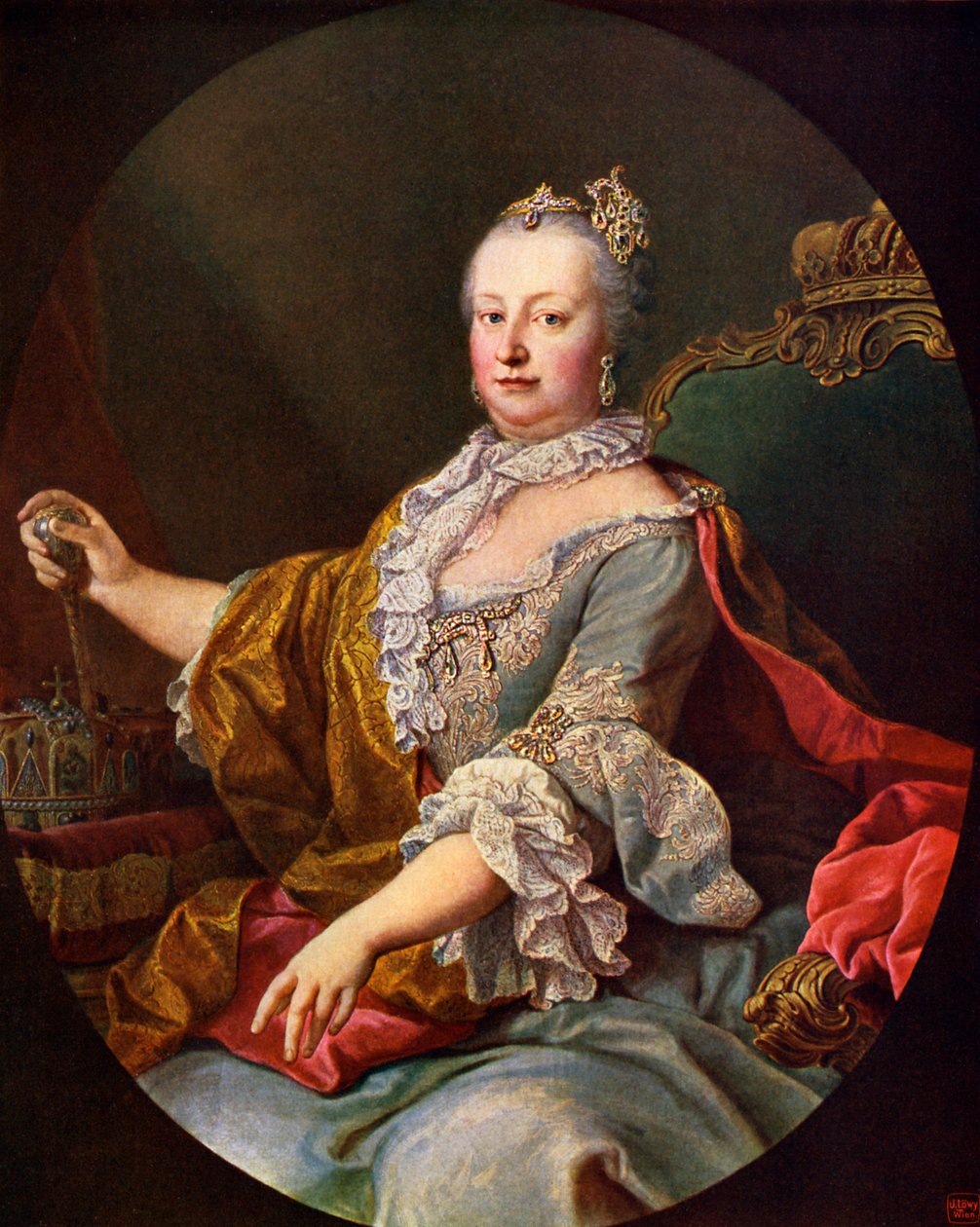 Maria Theresa (eller Theresia) - av Martin II Mytens or Meytens