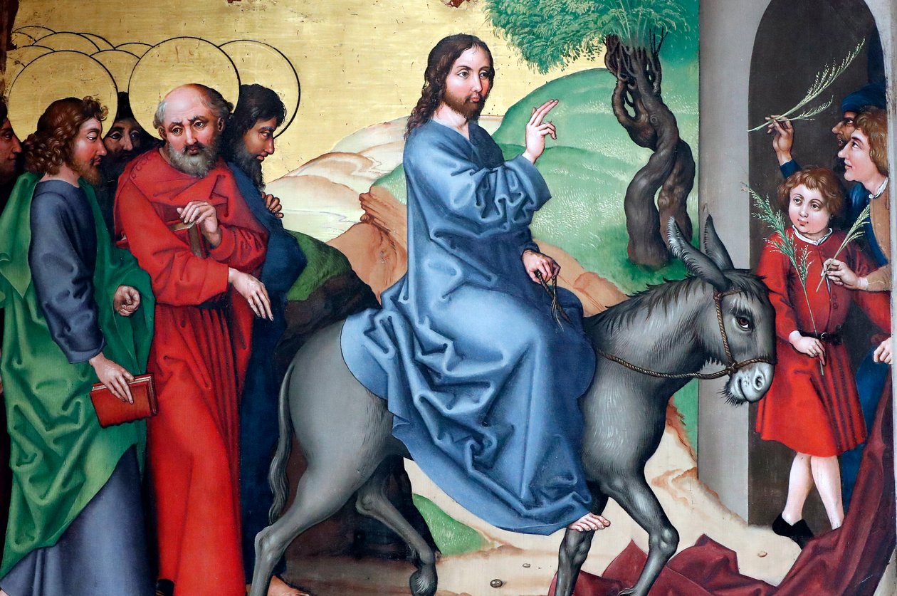 Kristi inntog i Jerusalem, palmesøndag av Martin Schongauer