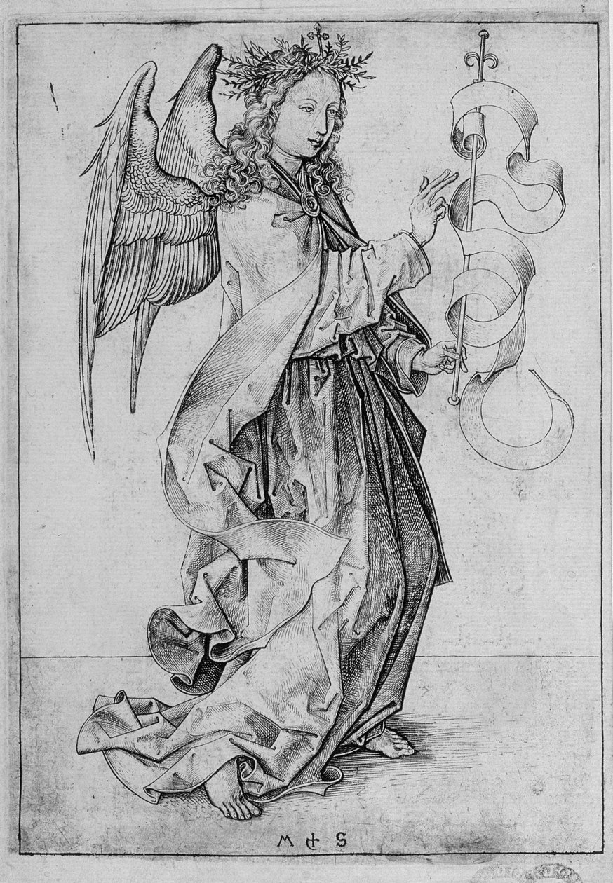 Bebudelsens engel av Martin Schongauer