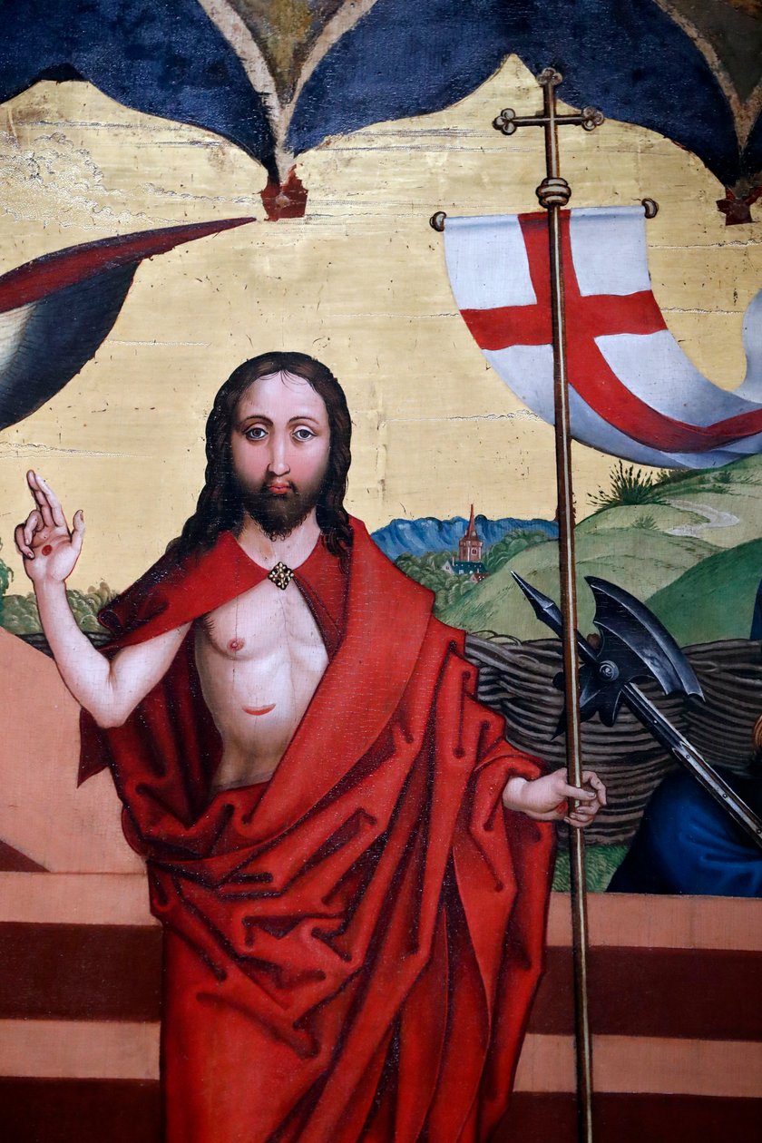 Jesu oppstandelse (olje på trepanel) av Martin Schongauer