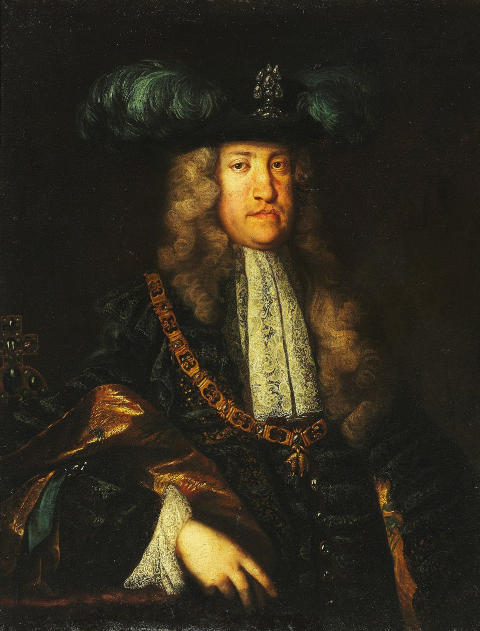 Portrett av keiser Karl VI. av Martin II Mytens or Meytens