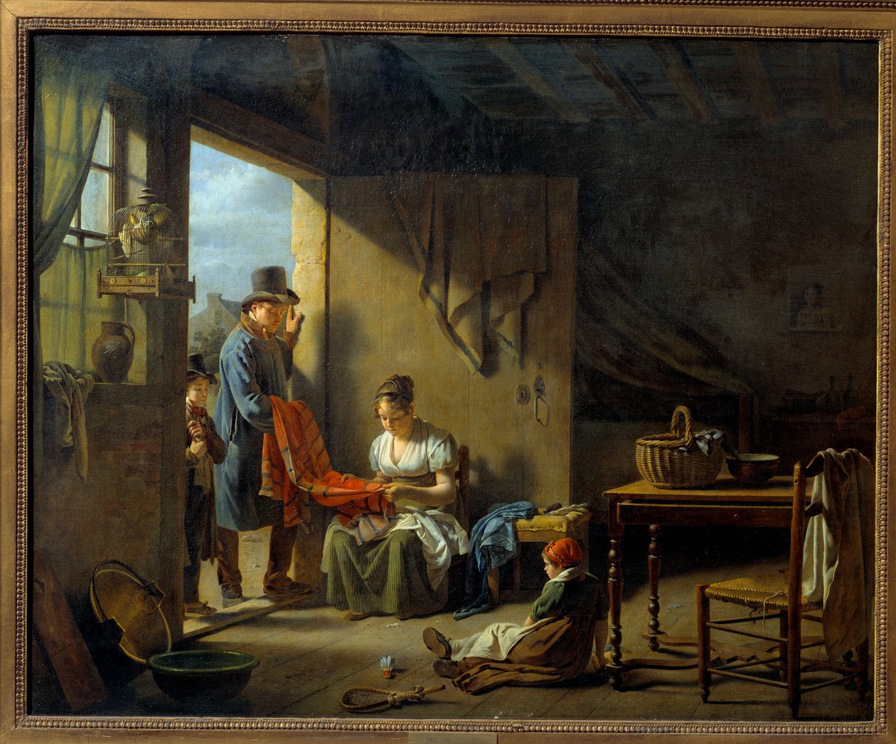 Krangøren. Maleri av Martin Drolling (1752-1817) av Martin Drölling