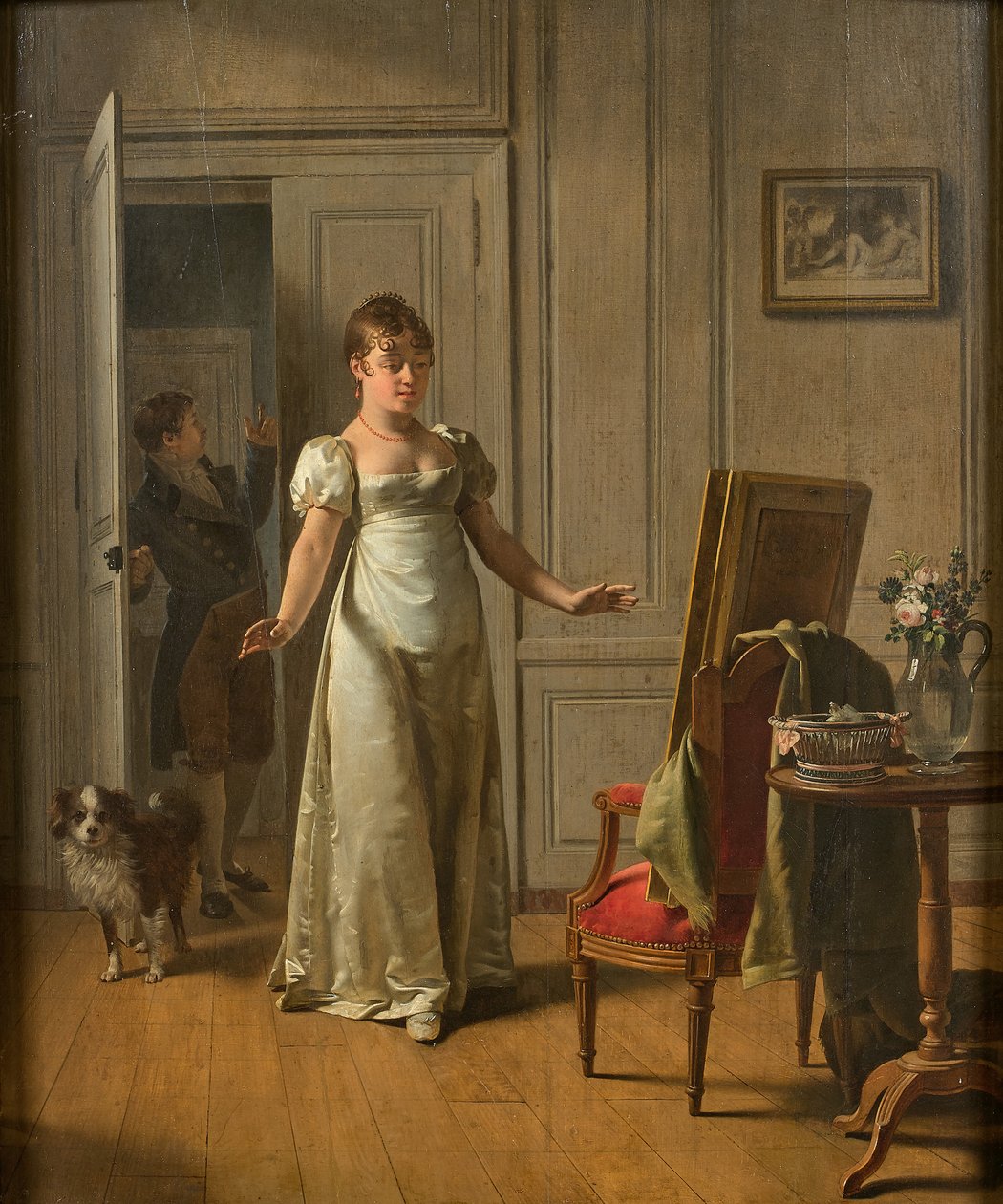 En overrasket kvinne, 1808. av Martin Drölling