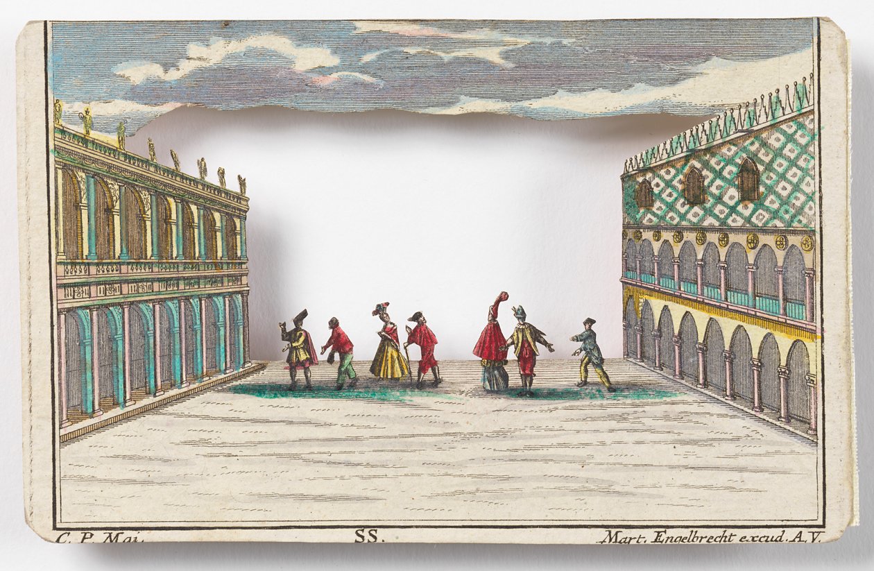 Karnevalet i Venezia (Peep-show) av Martin Engelbrecht