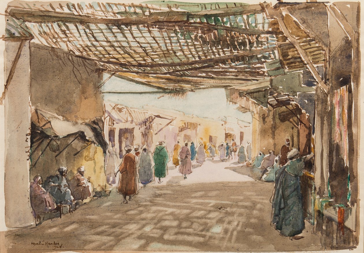 En souk i Fez av Martin Hardie