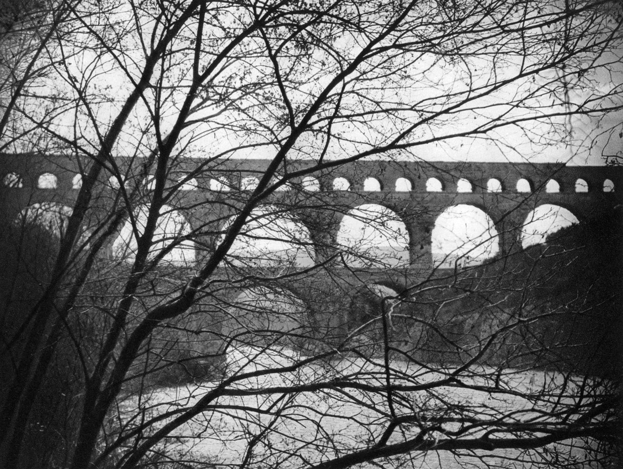 Pont du Gard, Provence, Frankrike, 1937 av Martin Hurlimann
