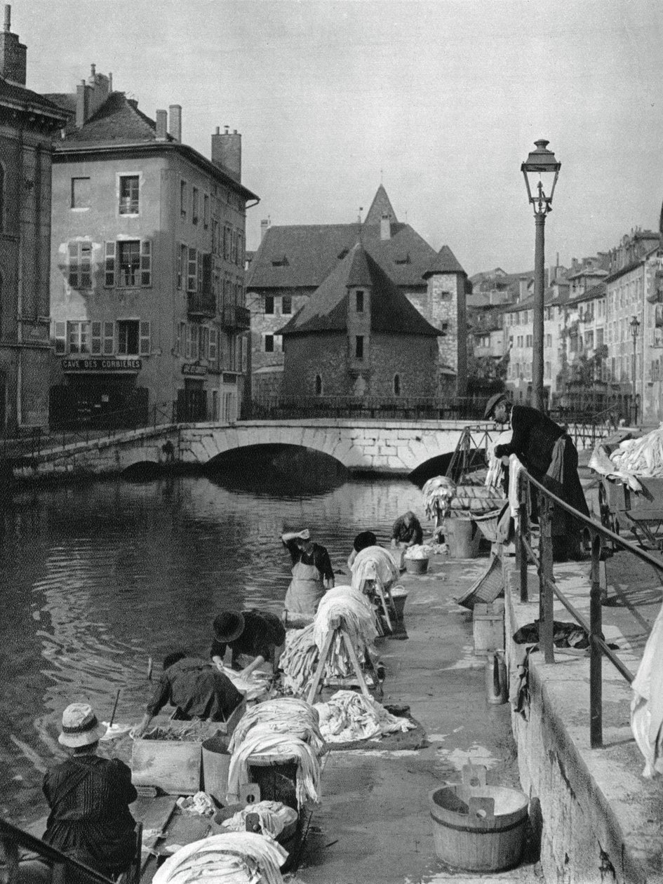 Thiou-kanalen, Annecy, Frankrike, 1937 av Martin Hurlimann