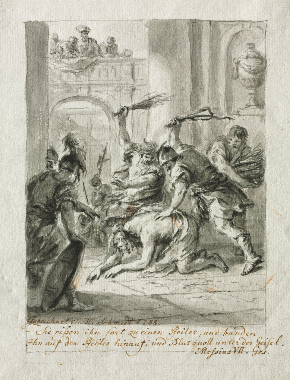 Flageleringen av Martin Johann Schmidt