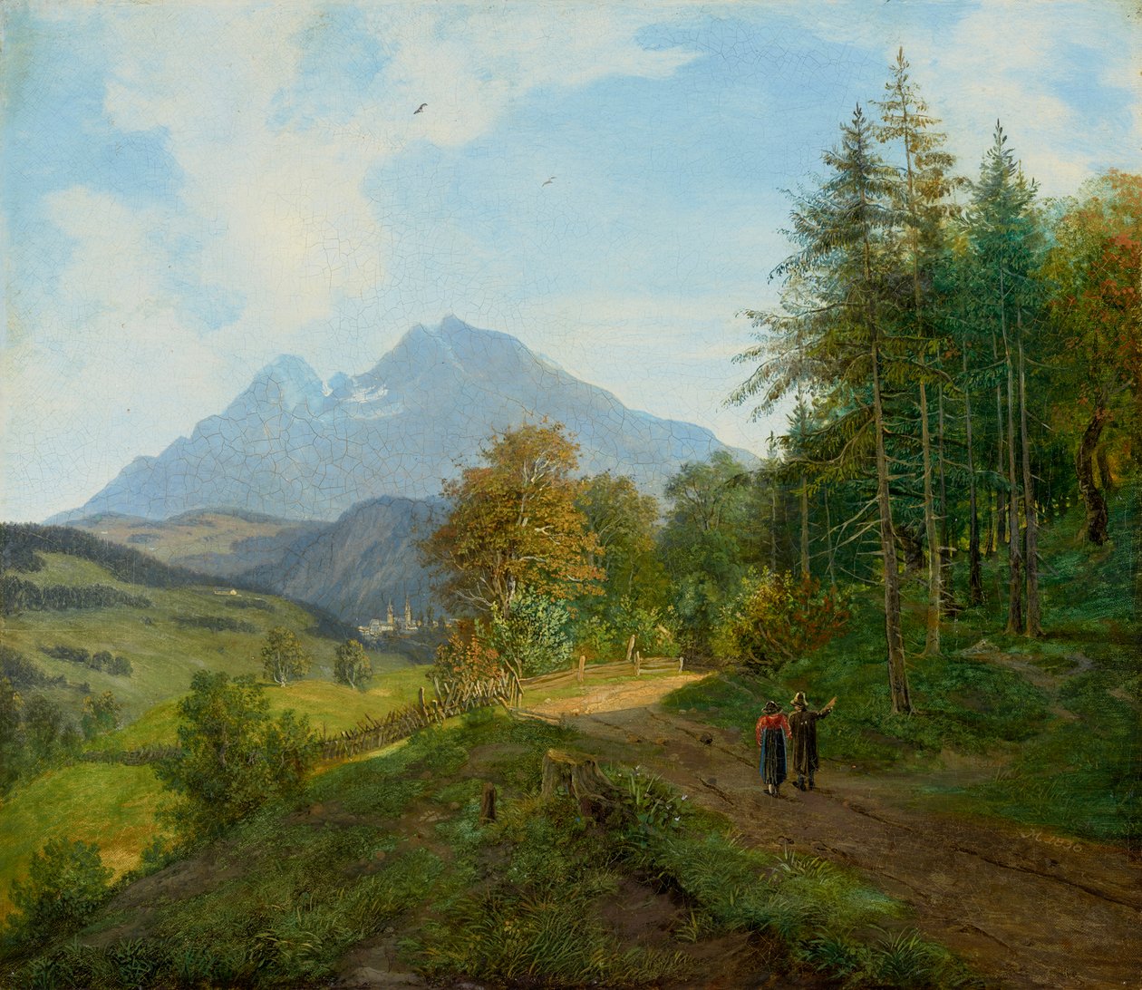 Landskap nær Berchtesgaden av Martin Martin