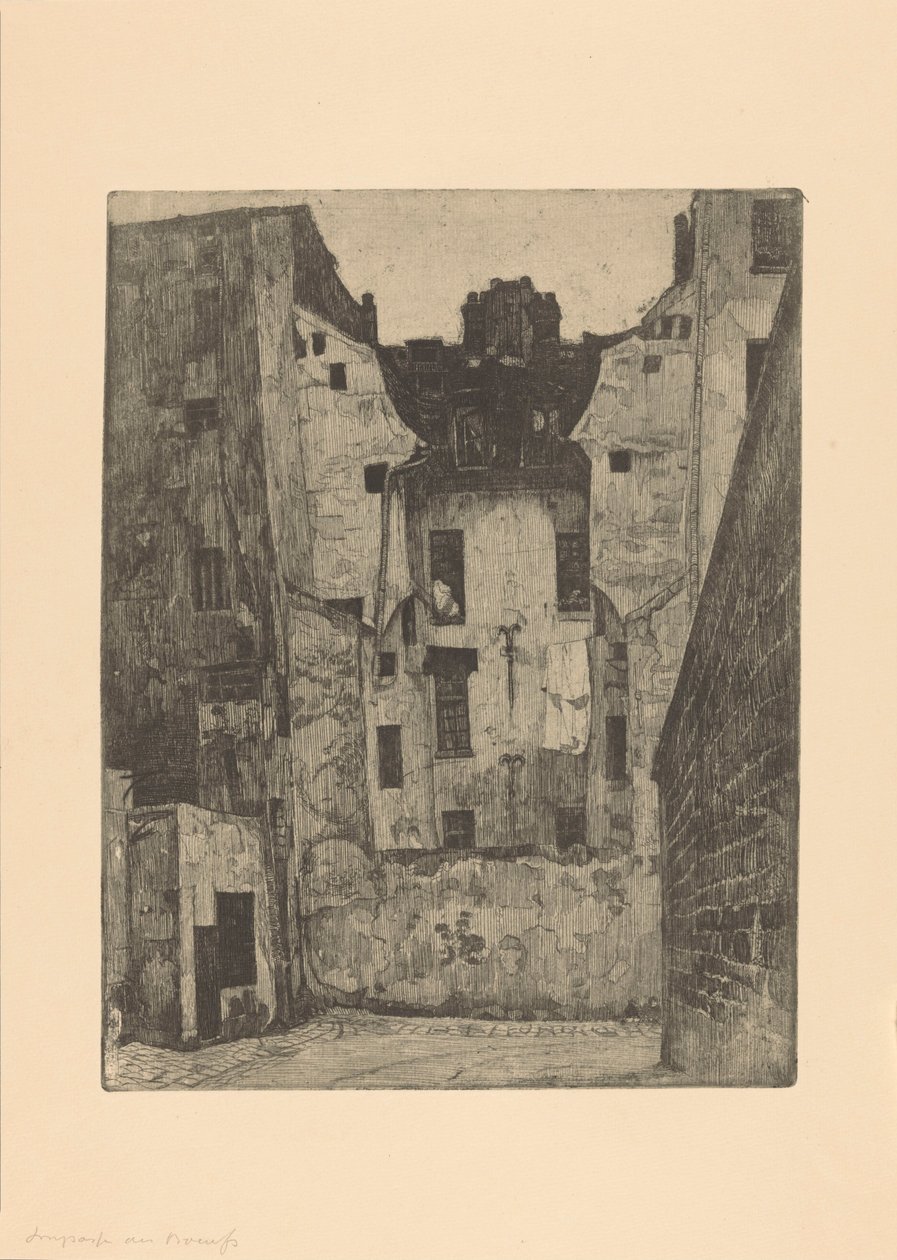 Impasse des Boeufs i Paris av Martin Monnickendam