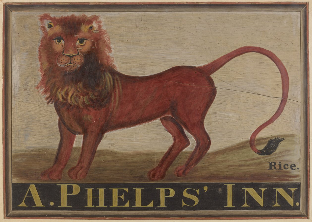 Red Lion Inn Sign, ca. 1939. av Martin Partyka