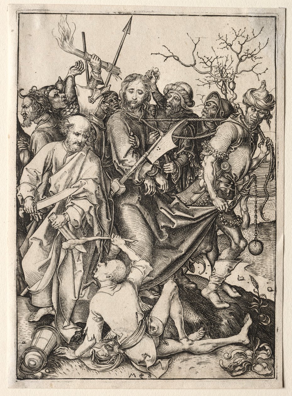 Kristus tatt til fange. av Martin Schongauer