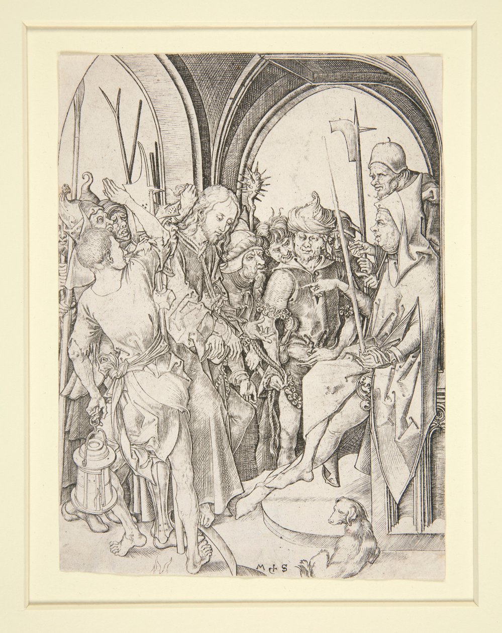 Kristus før Annas av Martin Schongauer