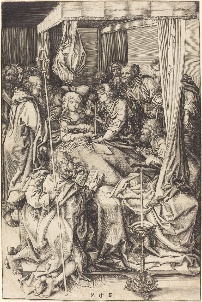Jomfruens død av Martin Schongauer