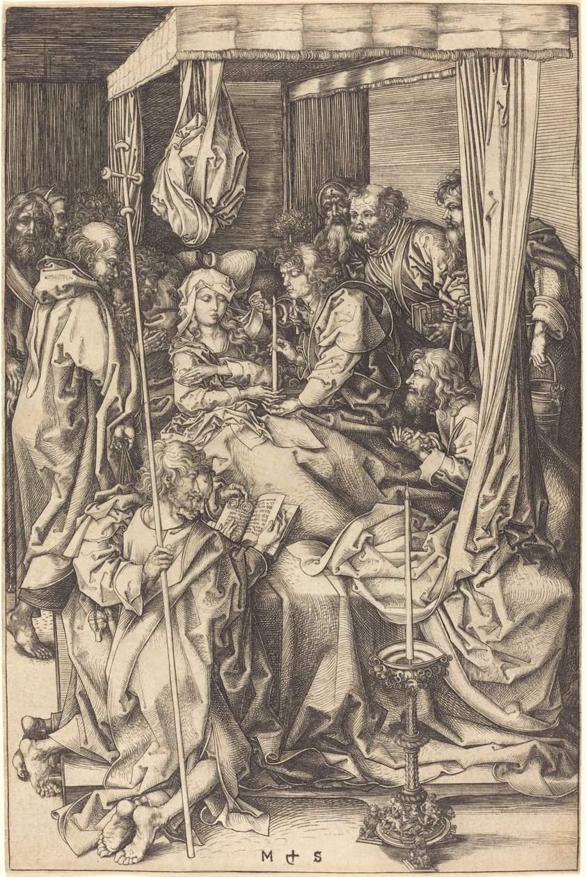 Jomfruens død av Martin Schongauer