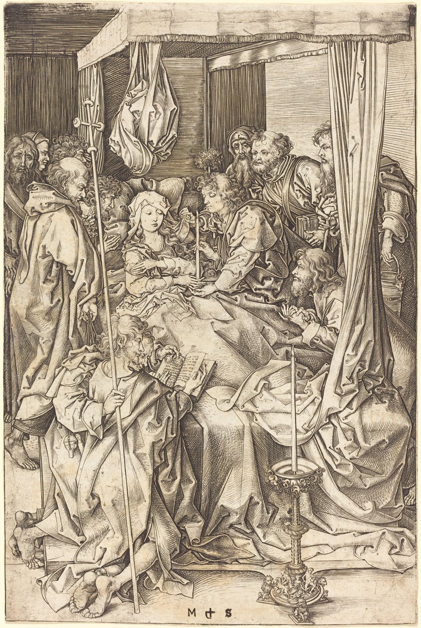 Jomfruens død av Martin Schongauer