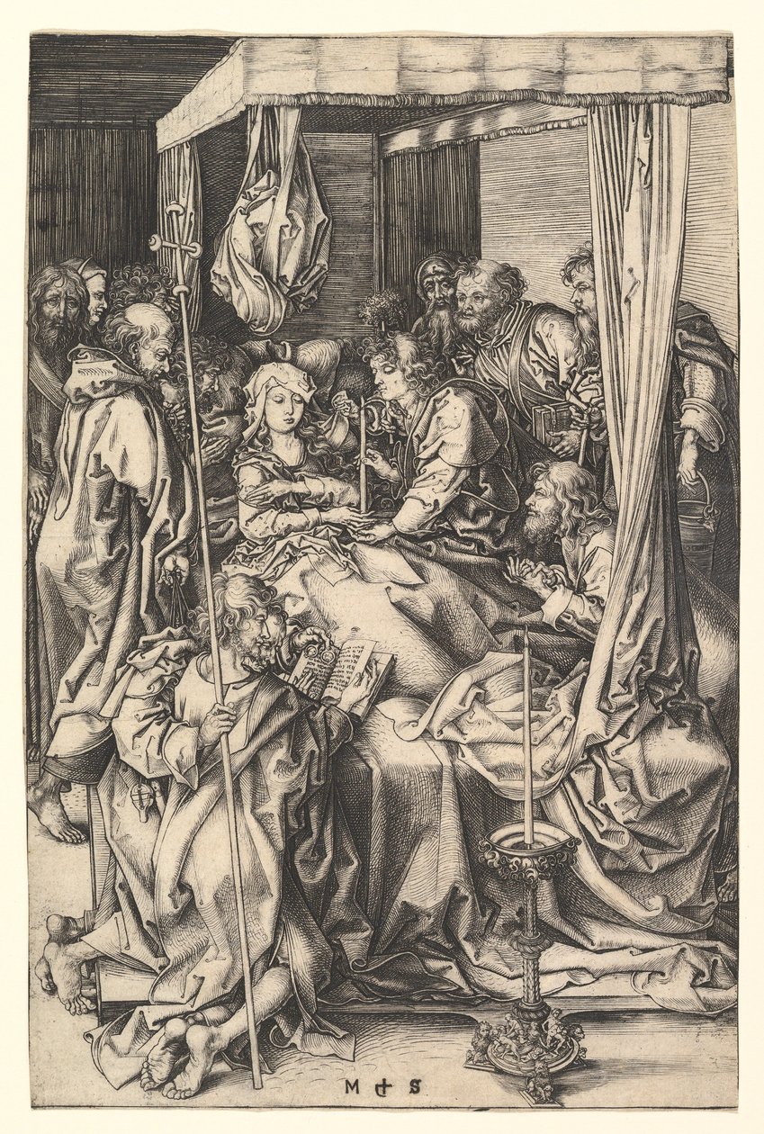 Jomfruens død, ca. 1435-1491. av Martin Schongauer
