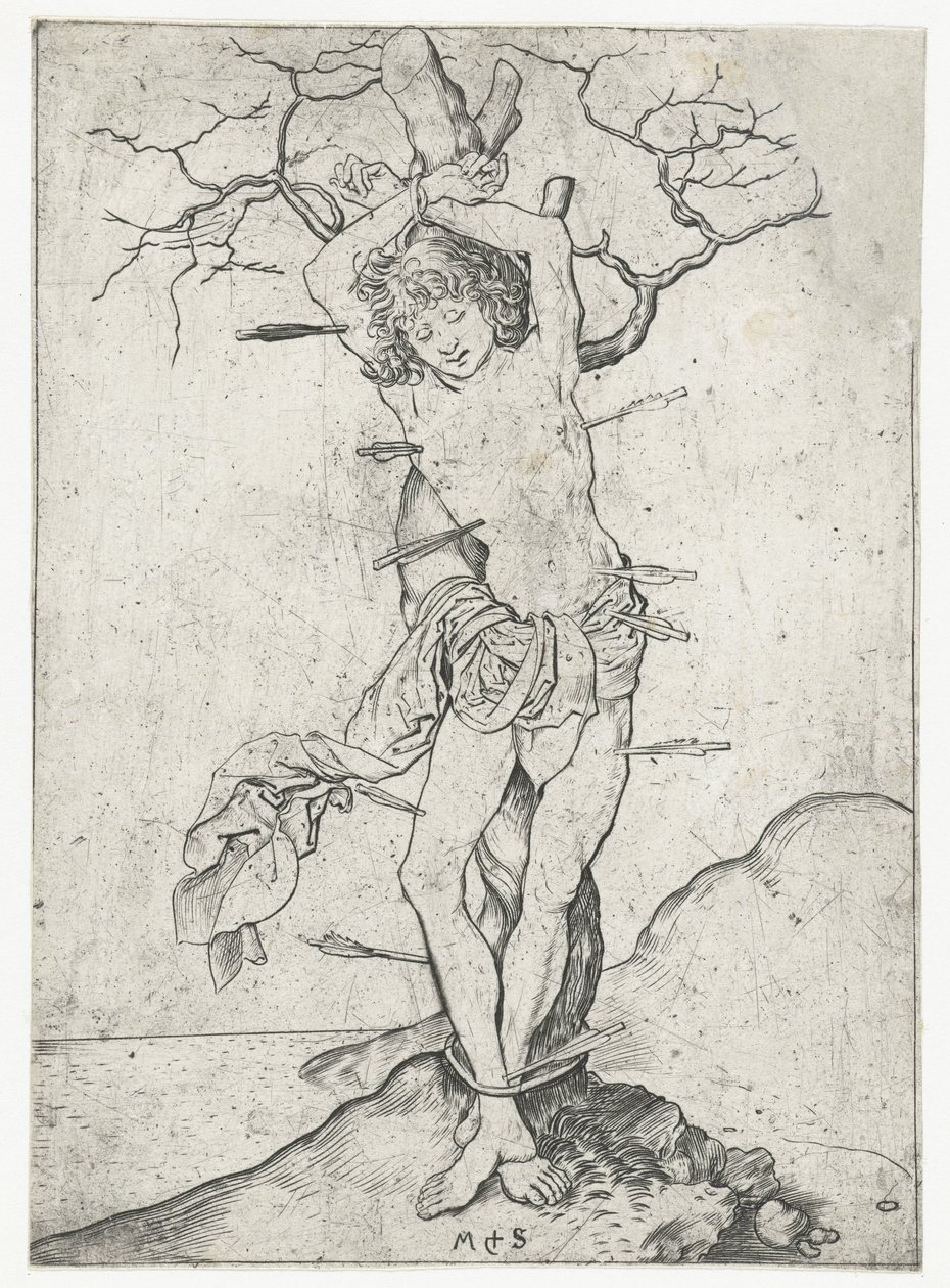 Sankt Sebastian av Martin Schongauer