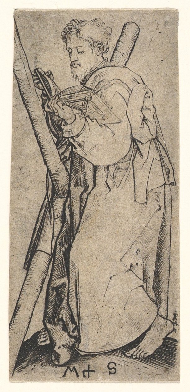 St. Andrew, ca. 1435-1491. av Martin Schongauer