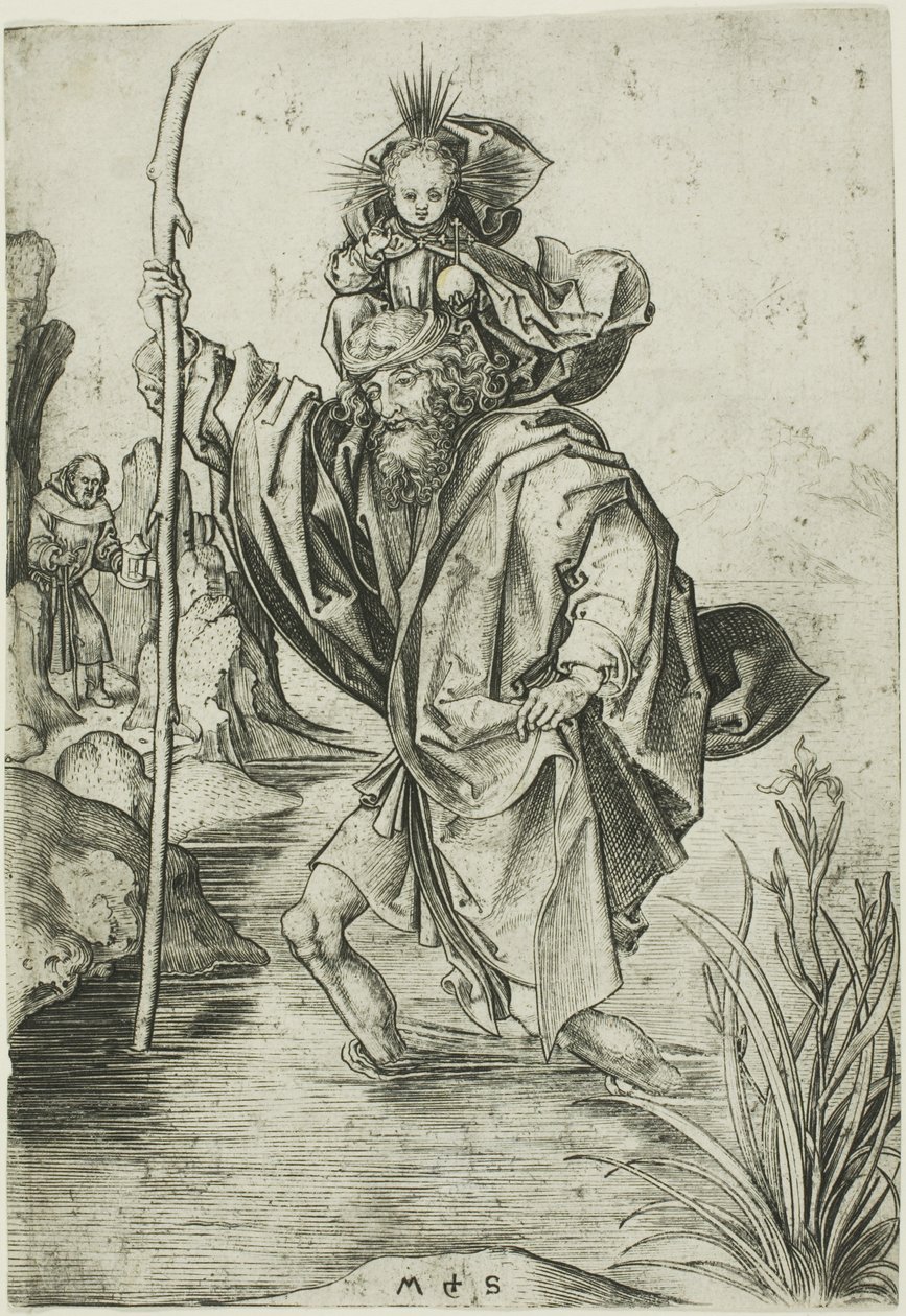 St. Christopher av Martin Schongauer