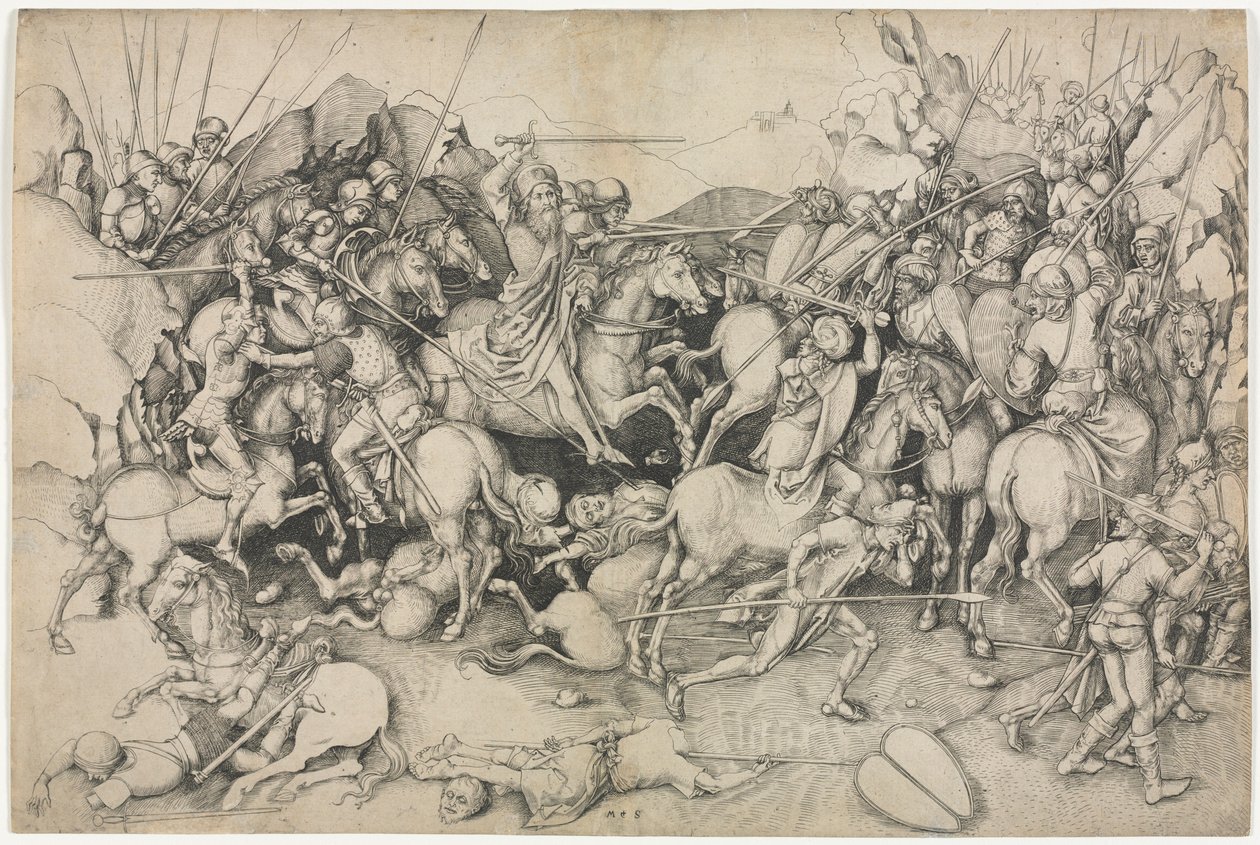 St. James and the Saracens, 1400-tallet. av Martin Schongauer