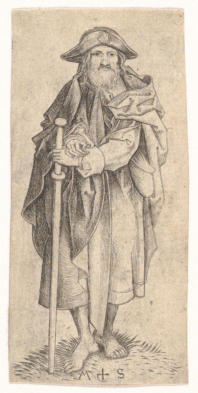 St. Jakob den større, ca. 1435-1491. av Martin Schongauer