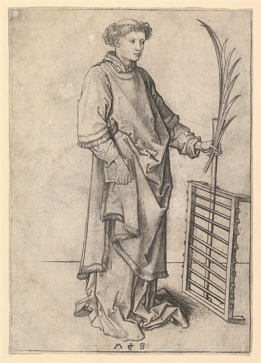 St. Lawrence, ca. 1435-1491. av Martin Schongauer