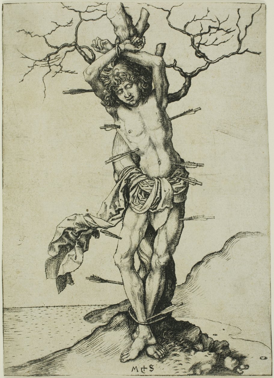 St. Sebastian av Martin Schongauer