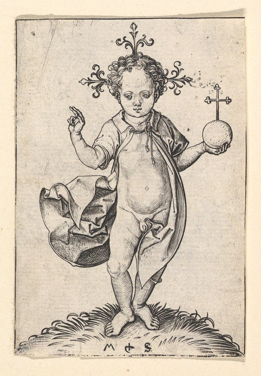 Kristusbarnet med en kule, 1469-1482. av Martin Schongauer