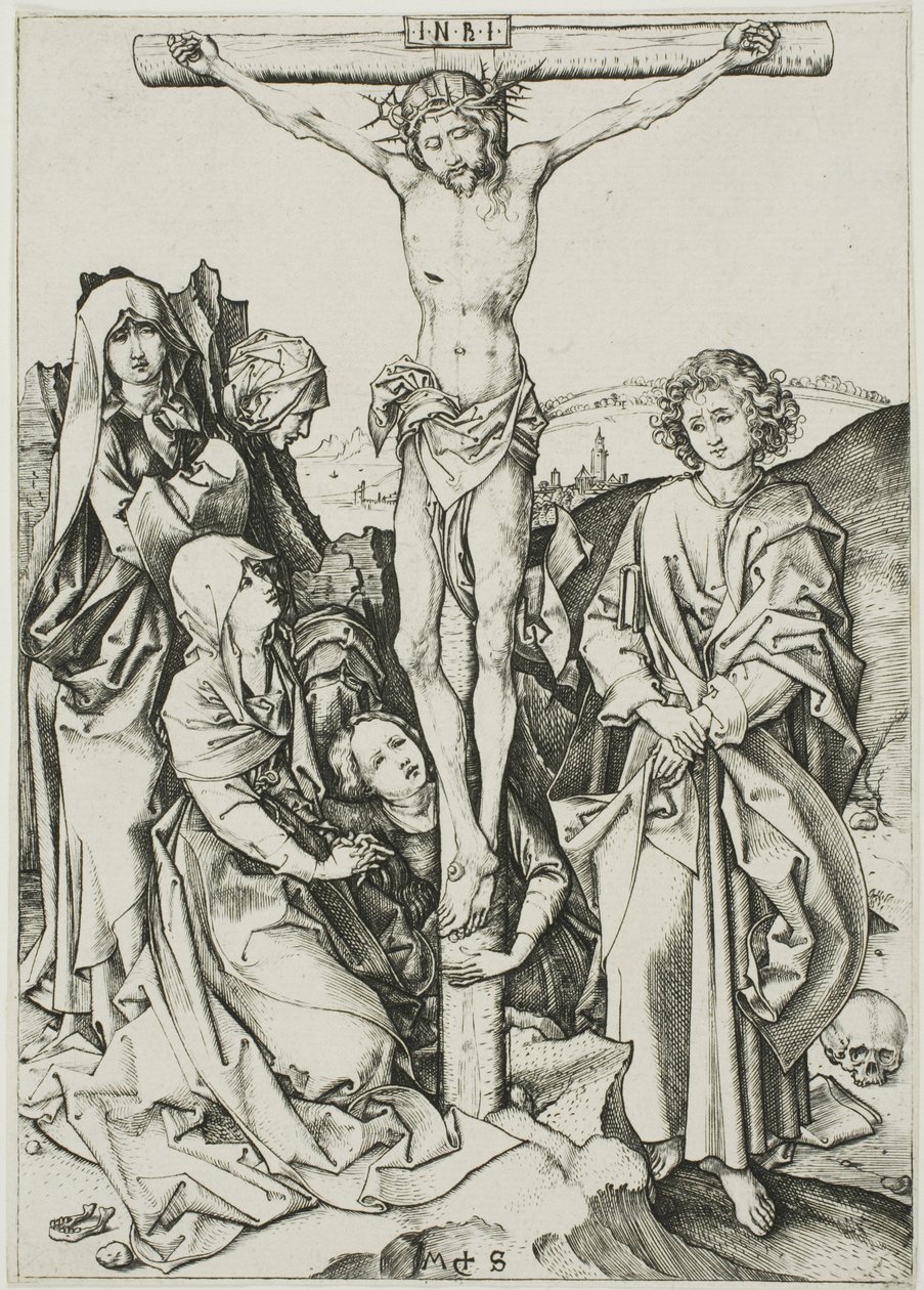 The Crucifixion, fra The Passion av Martin Schongauer