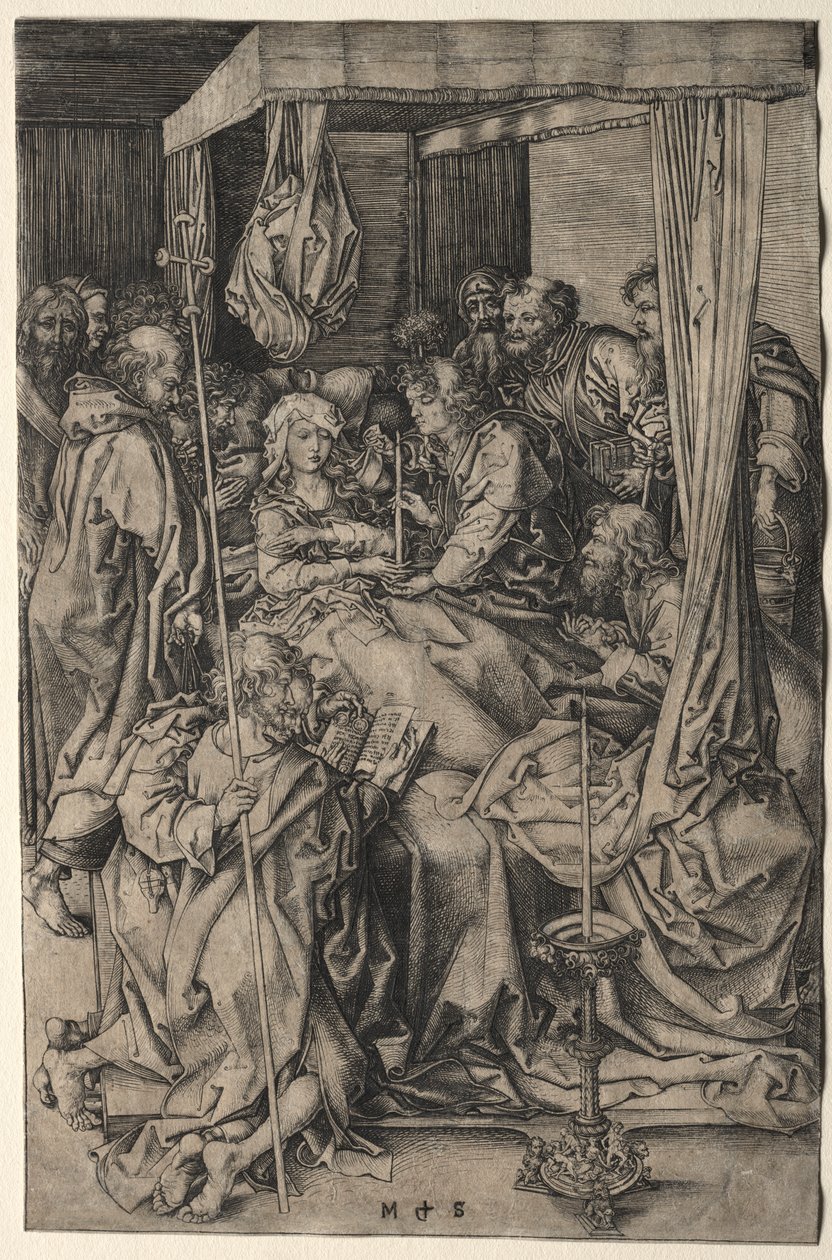 Jomfruens død av Martin Schongauer