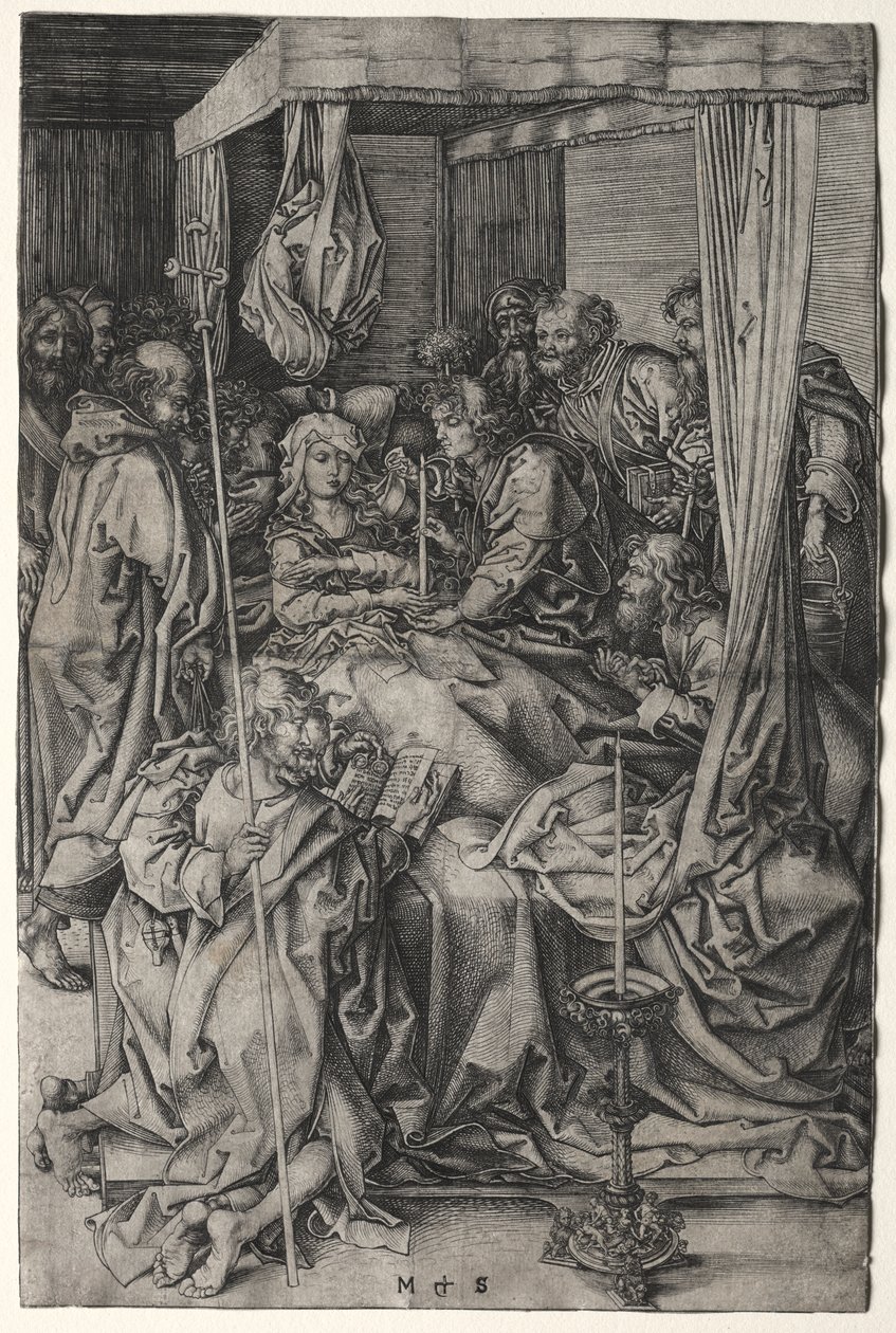 Jomfruens død av Martin Schongauer
