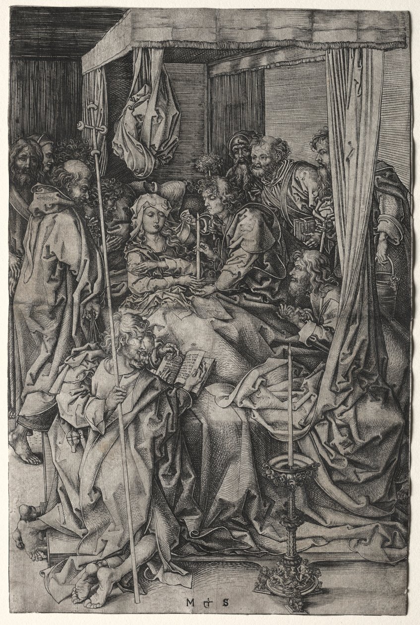 Jomfruens død. av Martin Schongauer