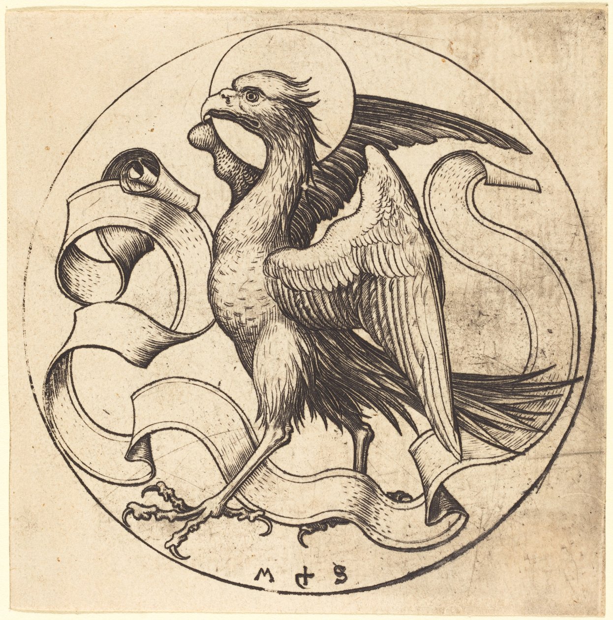 The Eagle of Saint John av Martin Schongauer