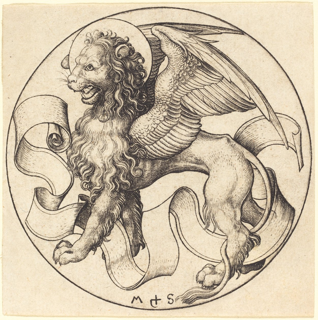 Løven av Markus av Martin Schongauer