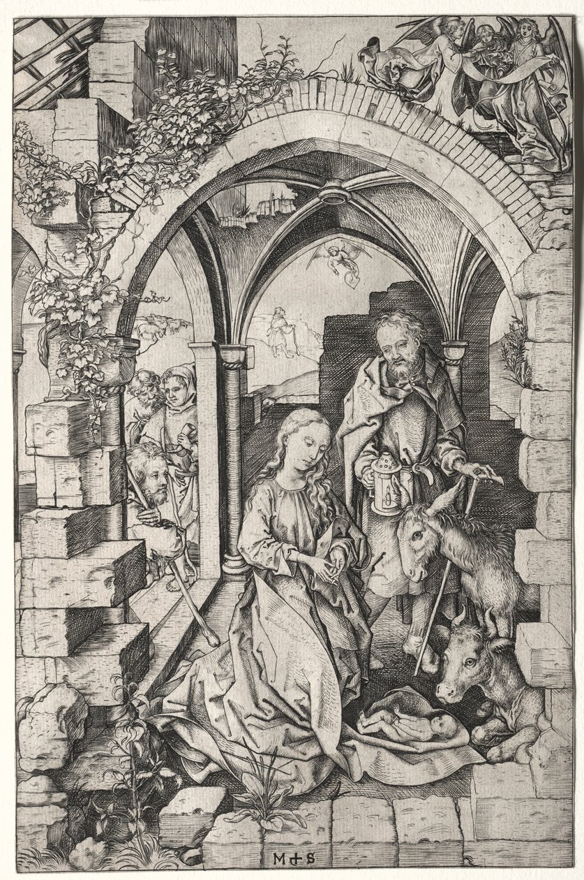 Fødselen. av Martin Schongauer