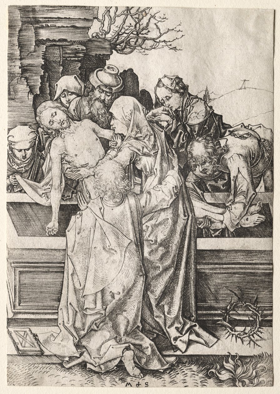 The Passion: The Entombment av Martin Schongauer