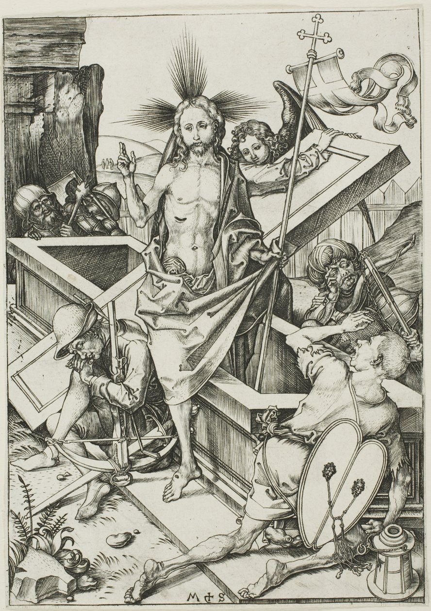 The Resurrection, fra The Passion av Martin Schongauer