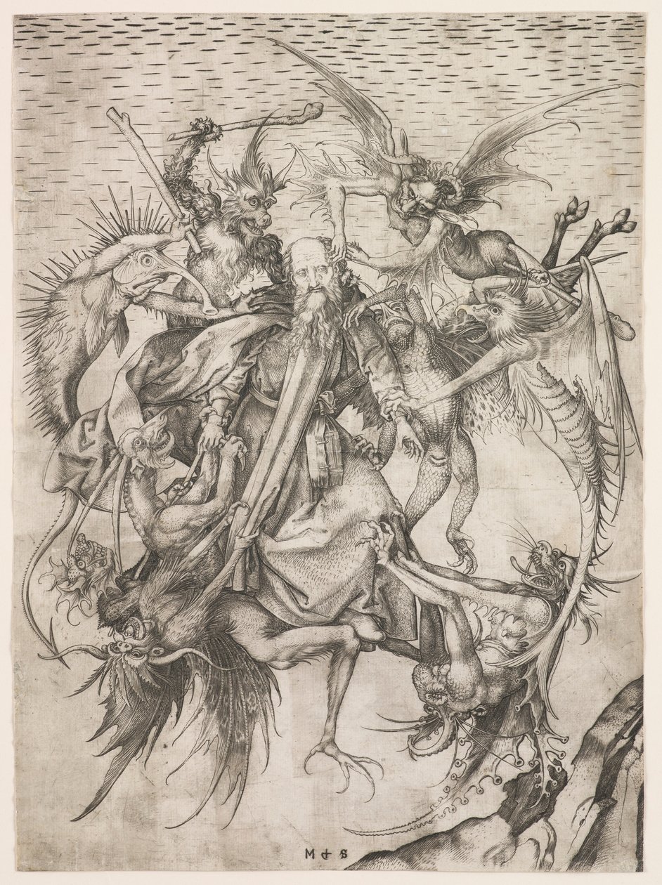 St. Anthonys trengsler av Martin Schongauer