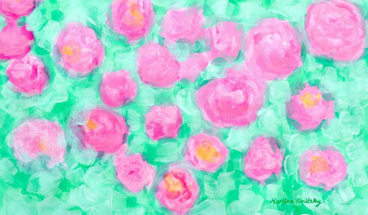 Roseblader rosenbuske av Martina Konitzky