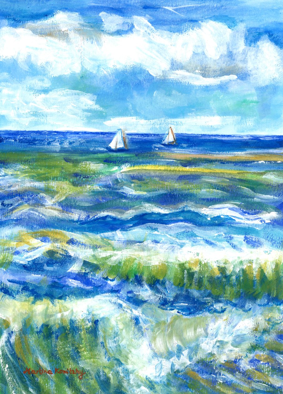 Saintes-Maries-de-la-Mer (hyllest til Vincent van Gogh) av Martina Konitzky