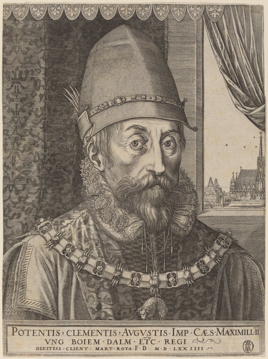 Emperor Maximillian II   1236571   no       norwegian Successfully Translated  Original: Portrait of a Man in a Tricorn Hat Translat: Portrait of a Man in a Tricorn Hat 1280948 no norwegian Successfully Translated Original: Or. 607 f023r Translat: Or. 607  av Martino Rota